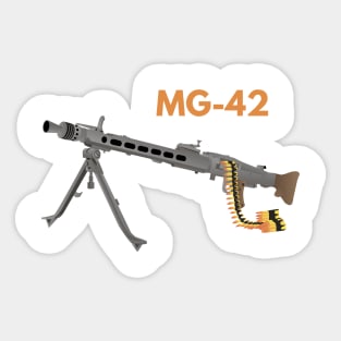 German WW2 Machine Gun MG-42 Sticker